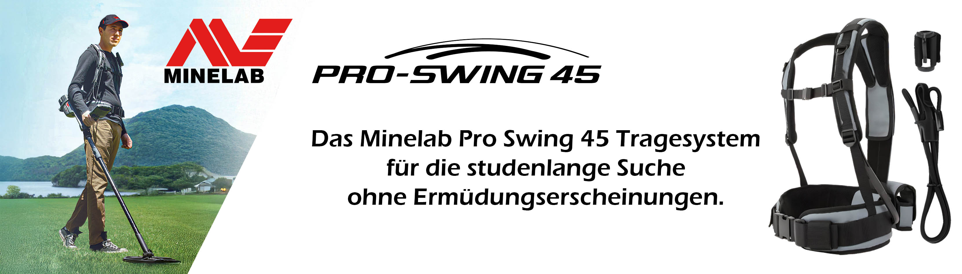 Minelab Pro Swing 45 Tragesystem für Metalldetektoren